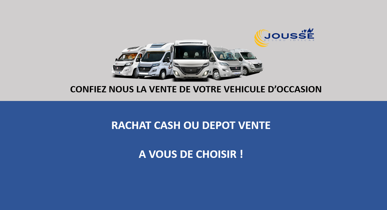 Vendez votre camping-car ou votre caravane neuve ou d'occasion en dépôt vente proche de Rouen 76